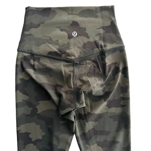 Lululemon Align High-Rise Crop 21" Heritage 365 Camo Dark Olive Multi Size 2 - Picture 5 of 7